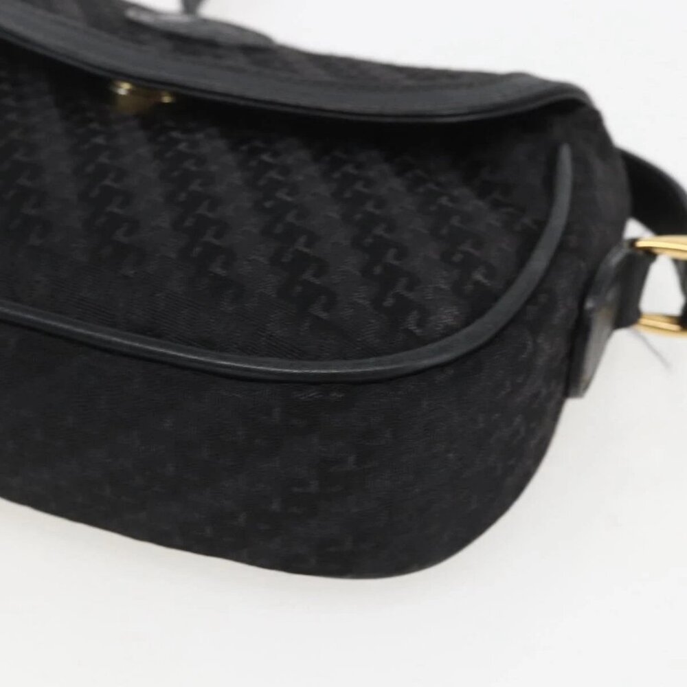 GUCCI Shoulder Bag Old Gucci Black Gold Auth 158414 - Picture 12 of 15